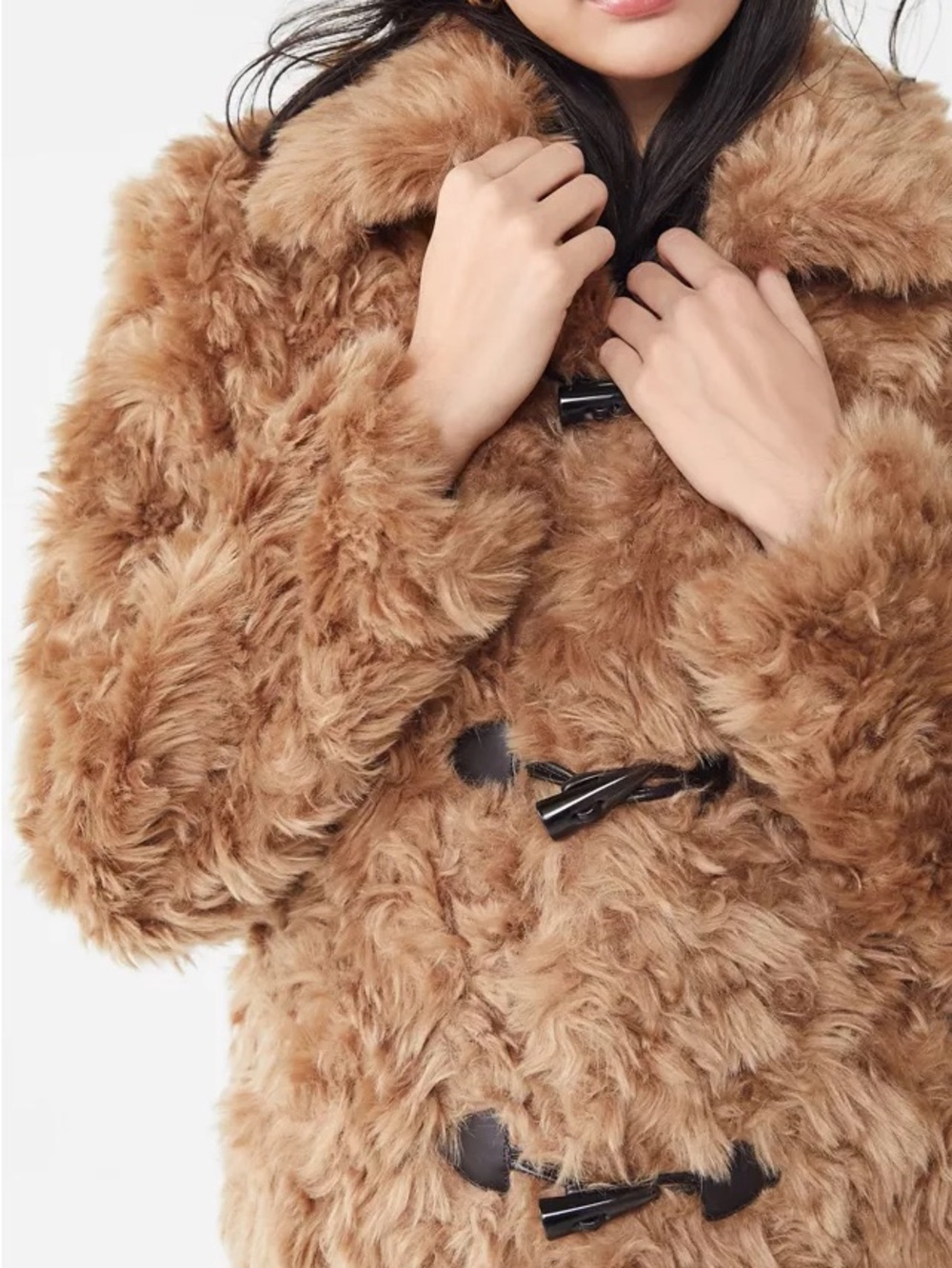 Avec Les Filles Faux Fur Toggle Coat size Small